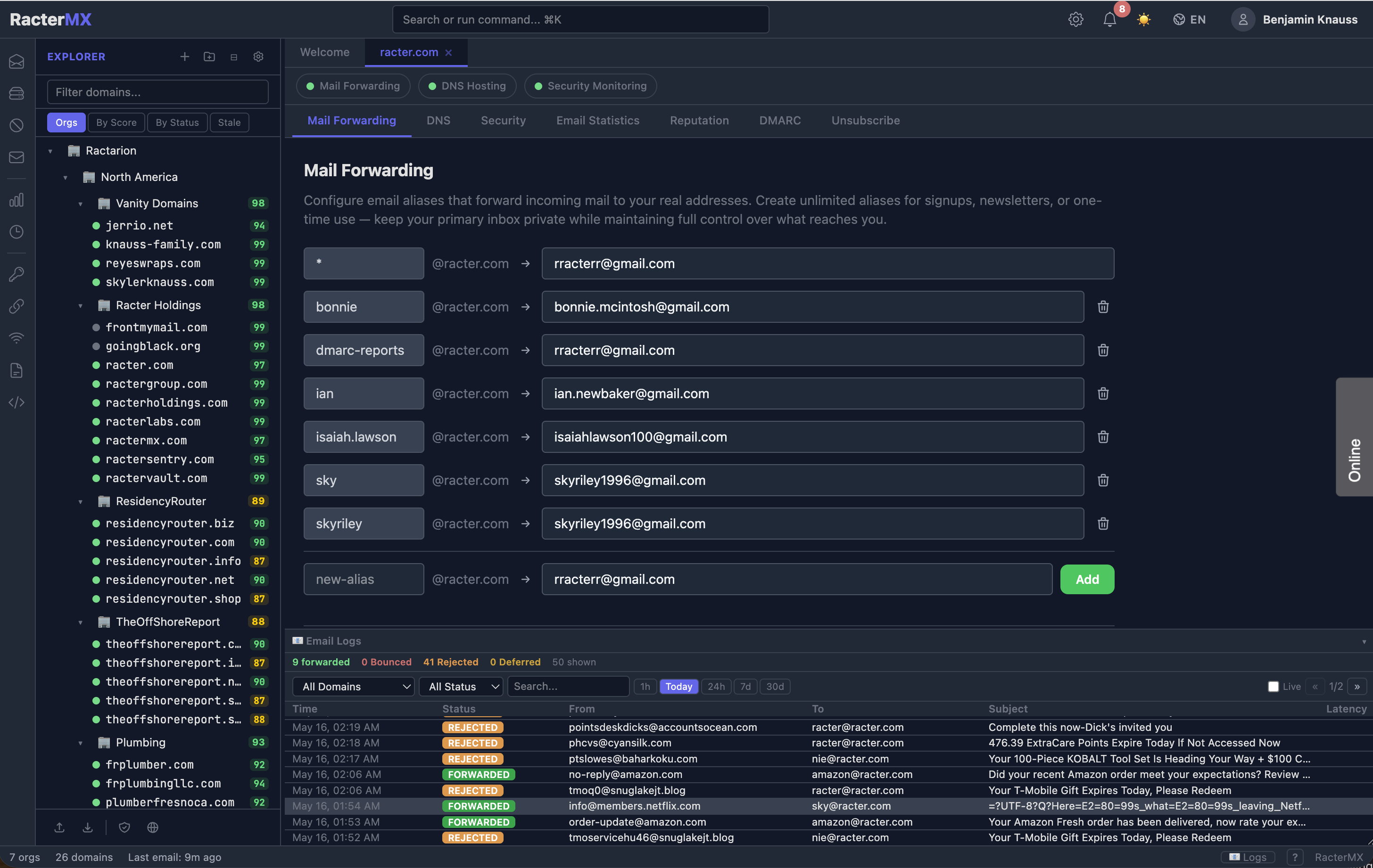 Power Mode — IDE-style dashboard with security scoring and analytics